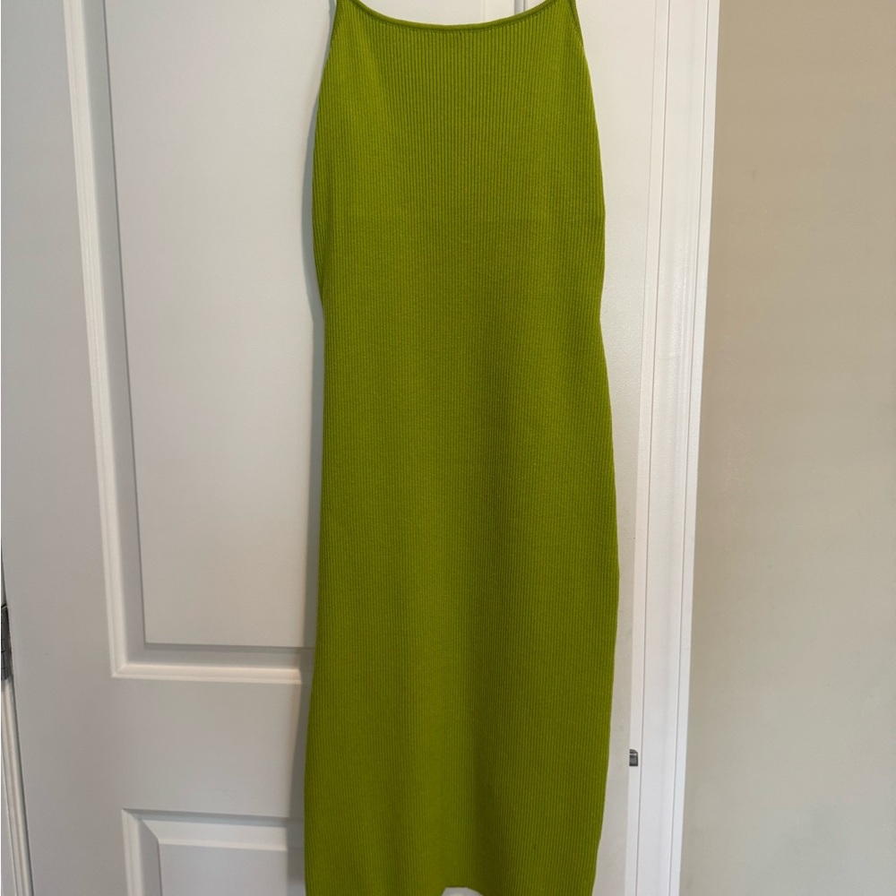 Vibrant Green Sleeveless Dress